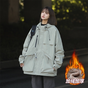 冬季加绒加厚工装冲锋衣中性夹克保暖上衣外套xz309 A136 特P95图片