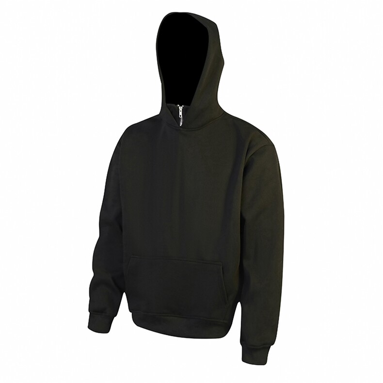 抖音得物高品质25秋冬美式高街宽松结构款假两件连帽卫衣外套W99，男装卫衣，电商A486