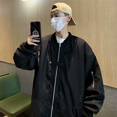 美式夹克男士韩版潮流棒球服帅气百搭2024秋冬ins外套W5085-P58，男装夹克，星座412-3