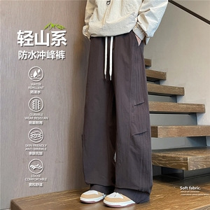 春季新款工装裤男宽松休闲直筒运动裤弯刀裤KZ633-P48图片