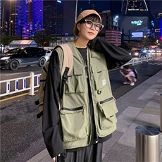 21夏季背心马甲男外套薄潮流工装风日系马夹时尚户外外穿MJ21-P35，男装背心/马甲，星座1008-1