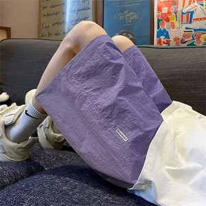 速干短裤夏季美式薄款运动学生五分裤子宽松外穿休闲中裤图片