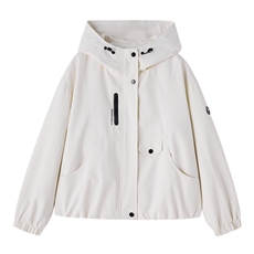 小个子短外套女2026年春季女士休闲风25-29周岁连帽短款夹克，女装短外套，悦祺