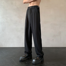 西裤男春夏季垂感高级感西装裤子痞帅潮牌宽松XZ211-1-K2326-P55，男装西服套装，星座211-1