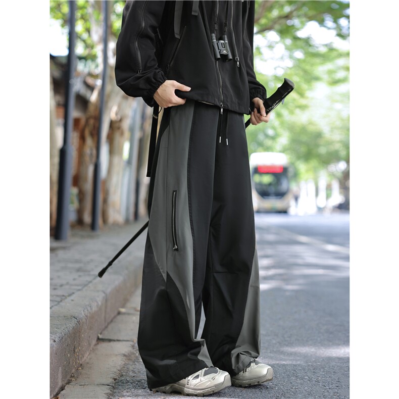 秋季新款户外机能拼色设计百搭休闲冲锋裤B315-K25326-特p35控68,男装休闲裤,电商B315