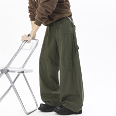 现货宽松直筒水洗棉工装休闲裤A337-S231-特P53控98，男装工装外套，电商A337