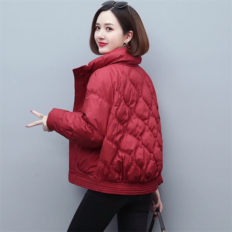 时尚显瘦短款盘扣保暖棉服冬季新款女装棉衣外套,女装棉衣/棉服,雪樱依海