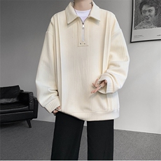 现货WY10167-特P45控88新款高品质大码百搭宽松半拉链卫衣男，男装卫衣，电商A059