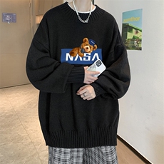 半高领毛衣男士大码针织衫男毛线衣男M18247-P45加绒款-P65，男装针织衫/毛衣，电商A040