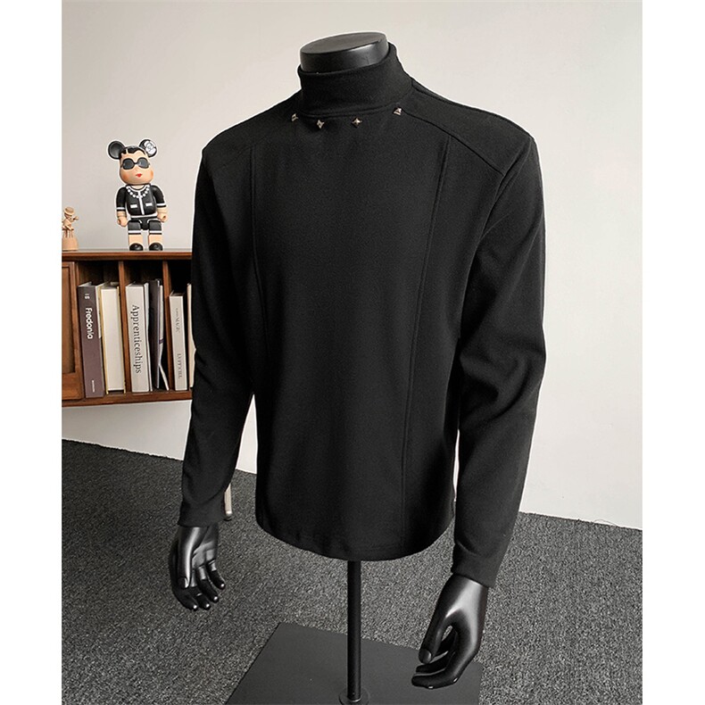 秋冬宽松休闲德绒长袖T恤打底衫XZ808B-WH111-特P20，男装T恤，星座808B