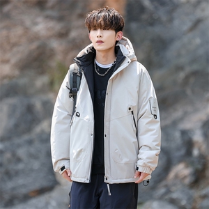 冬季冲锋衣男士棉衣加棉加厚棉服工装棉袄连帽潮A266-MY8014-P75图片