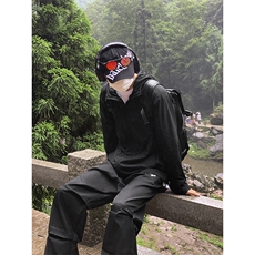 B221美式ins街头hiphop刺绣宽松褶皱休闲裤子LK23123-P60控78，男装休闲裤，电商B221