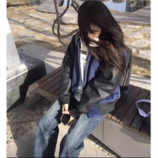 美式复古棒球服外套春秋季2025年新款超火百搭时尚情侣夹克，男装夹克，星座506A