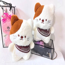 小姿态毛绒玩具 围巾小猫玩偶