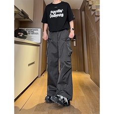 现货美式设计感小众工装裤高街休闲拉链直筒裤男K653-P55控78，男装工装外套，星座205-5