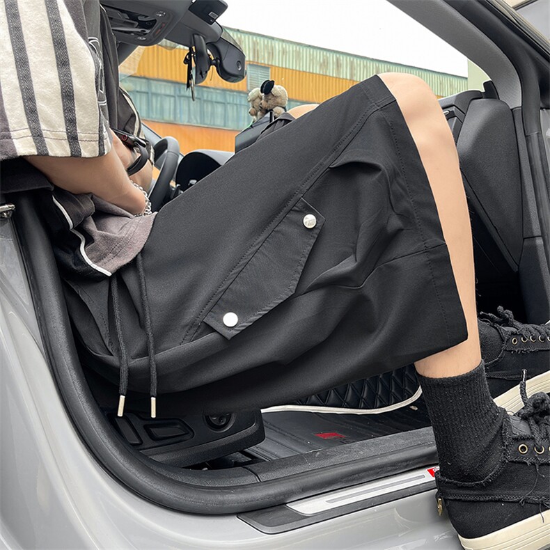 夏季新款短裤扣子冰丝透气五分裤DK36013特P30控58图片