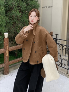 209-3290-P195-268皮毛一体双排扣加厚2025年冬季图片