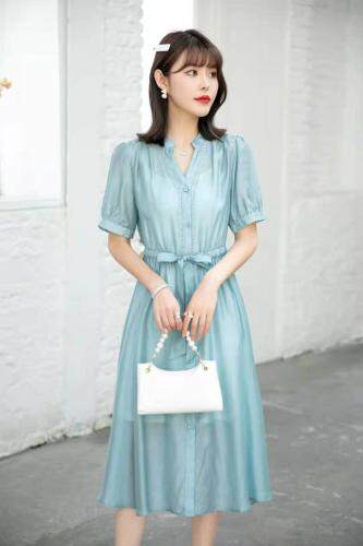 现货）两件套天丝裙，女装，伊娜蕾尔