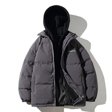 冬季假两件棉衣潮流加厚棉服休闲男士棉袄子情侣A266-WT08-P65，男装棉衣，电商A266