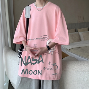 NASA联名同款230g重磅纯棉短袖t恤男大码半袖半截袖 DX17187-P20图片