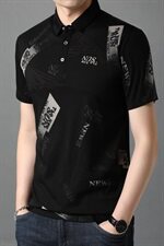 2021夏季男士新款短袖T恤数码印花商务休闲polo衫B97005P65，男装Polo衫，电商D230