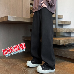 加长版裤子男高个子水洗微喇牛仔裤185cm110直筒KZ008P60加绒70图片