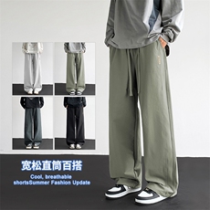 2025休闲男裤秋冬新款复合加厚款直筒宽松百搭松1667-2-特P44，男装休闲裤，星座1006