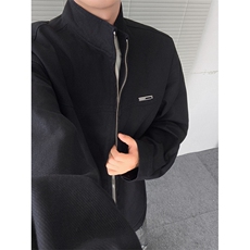 得物品质夹克外套男秋款立领开衫上衣男款休闲运风衣J1045P90，男装夹克，星座1013-1