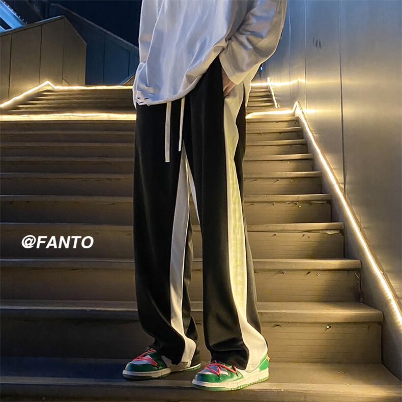 D232-CF01-P5068拼色男女休闲裤，男装休闲裤，电商D232A