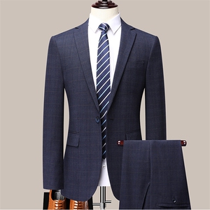 GDN5241四季款新款男士礼服西装修身商务休闲男装西服两件套装图片