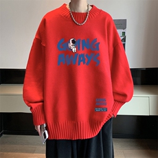 半高领毛衣男士大码针织衫男毛线衣男M18230-P45加绒款-P65，男装针织衫/毛衣，电商A040