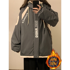 冬季宽松/连帽休闲外套潮加厚棉衣XZ102B-1M2568-P110图片