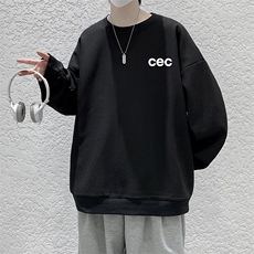 华夫格卫衣圆领卫衣男大码长袖t恤男外套HW76294-P30，男装卫衣，电商A040