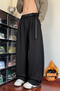 重磅500g纹理感男大码保暖银狐绒宽松弯刀裤K5725J加绒-特P48控88图片