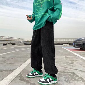 男春秋季休闲灯芯绒束脚长裤A546P38图片