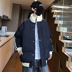 抖音得物二开可供视频拼接织带三防加厚羽绒棉衣外套棉服LL6667，男装棉衣，电商A486