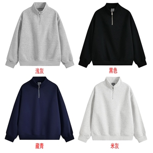 重磅boxy500克品质短宽套头加绒奥粒绒圆领男 RH5320JR-P52图片