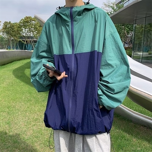 2023港风文艺连帽防晒衣男夏季宽松潮流夹克图片