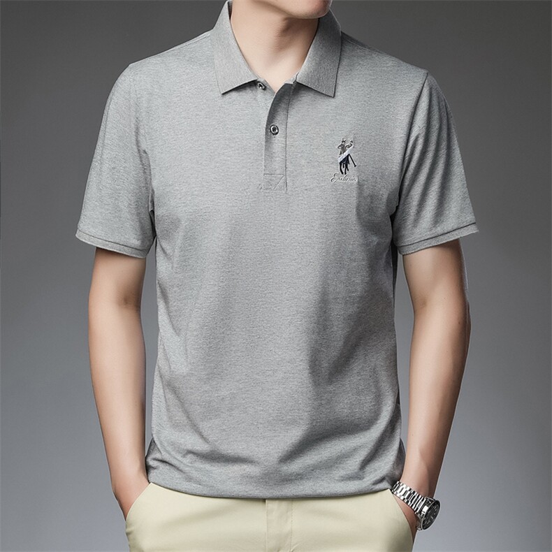 AC96012钱塘2020-3夏季男士精品短袖翻领休闲T恤精品P48,男装T恤,钱塘207-3