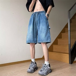 2024美式牛仔裤男款直筒短裤潮 M888 P40图片