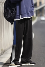 新款裤子男裤男直筒韩版潮流百搭宽松休闲裤X5656-模特图-P50控69，男装休闲裤，电商A061-1