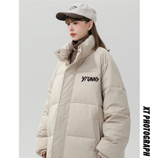 中性风23冬季百搭宽松字母印花棉服外套TPMY63703特批P75控128，男装棉衣，电商A268