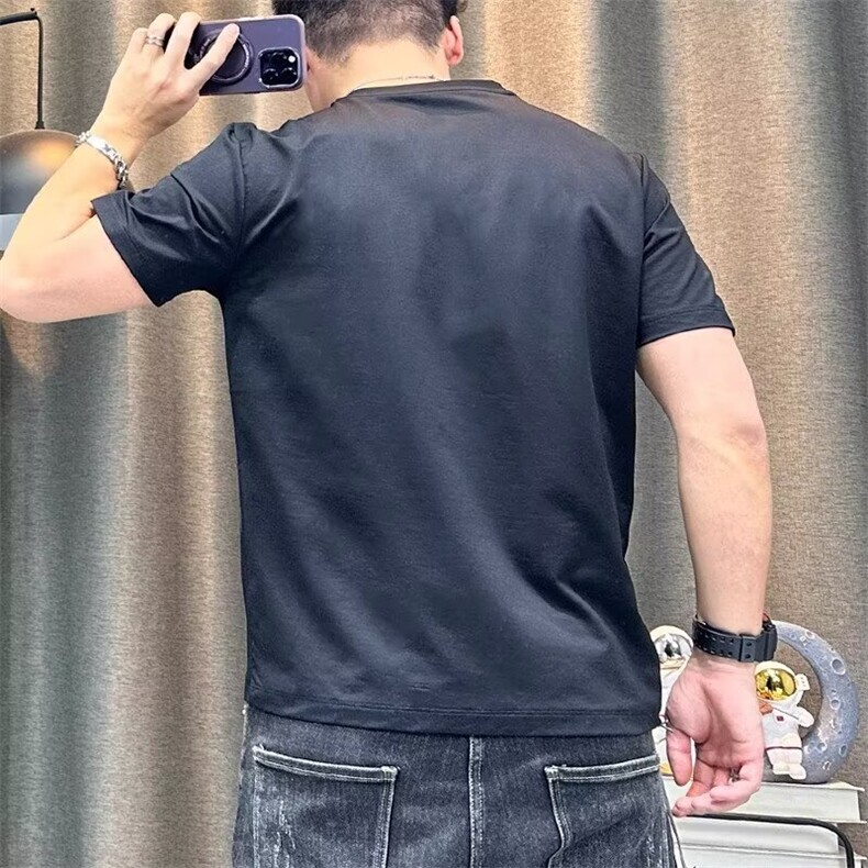 短袖t恤男衫个性印花男士潮流夏季韩版青年百搭修身半袖上衣,男装T恤,星座506A