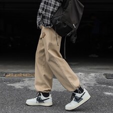 2024秋冬新款cityboy字母刺绣宽松抽绳束脚休闲裤K242-P50，男装休闲裤，星座914-3