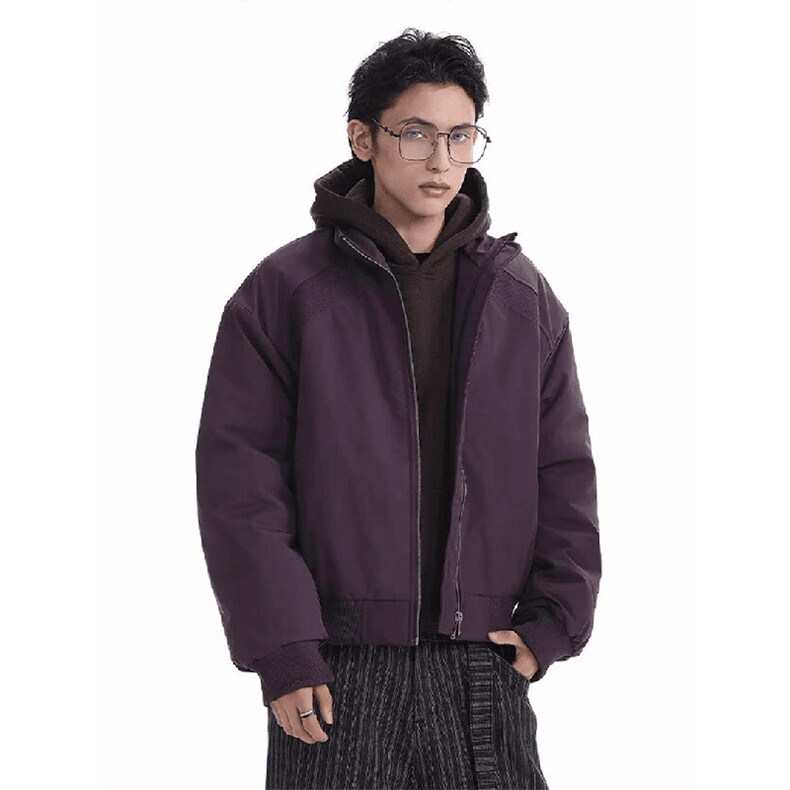 高品质春装新款老钱风美式高街解构立领棒球服飞行夹克潮休闲外套,男装夹克,电商A443