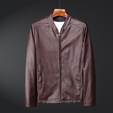 春秋韩版潮流帅气修身PU皮衣男短款青年皮夹克机车服外套813-P55，男装夹克，星座1403B