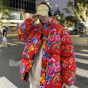 MY204东北新大花加厚保暖风特色棉衣外套棉服面包服男女棉袄图片