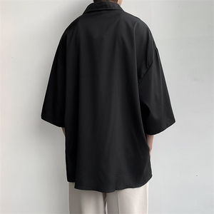 S16-P28冷淡慵懒风垂感七分袖衬衫图片