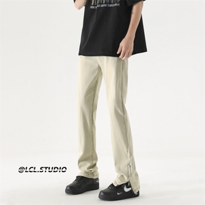 美式高街夏季弹力牛仔裤男 潮牌个性显高休闲裤G715/P60图片