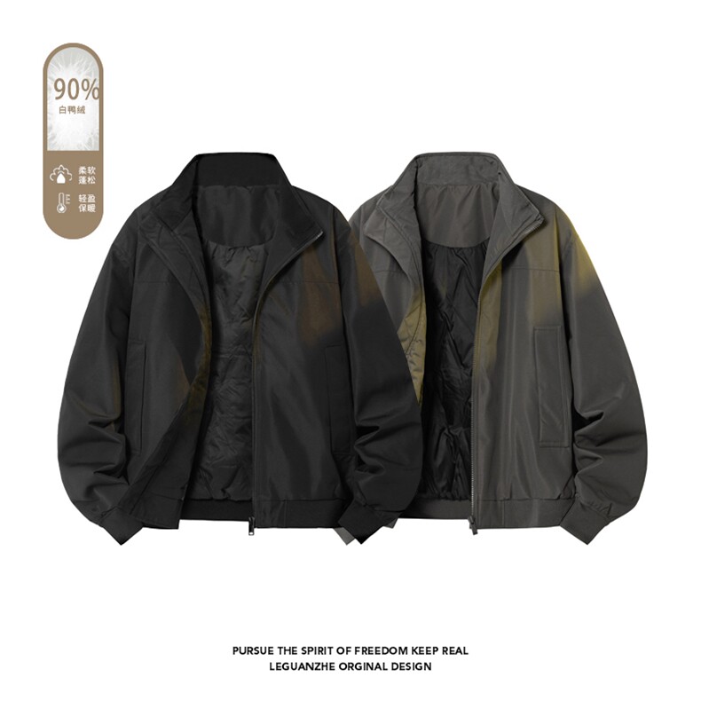 广检90%白鸭绒 冬季白底羽绒服充绒量75gM-5X HY25598-特P109图片